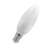 Crompton Lamps Candle LED Light Bulb SBC-B15d | 2.2W = 25W Equivalent | Cool White 4000K | Energy Efficient | Small Bayonet Lightbulb | Long Life 15,000-Hrs