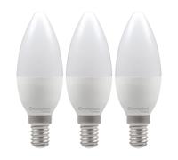 Crompton Lamps Candle LED Light Bulb SES-E14 | 4.2W = 40W Equivalent | Cool White 4000K | Energy Efficient | Small Screw Lightbulb | Long Life 15,000-Hrs | Dimmable | 3-Pack