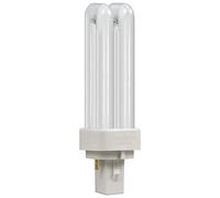 Crompton Lamps CFL PLC 10W 2-Pin Double Turn Cool White Frosted D-Type