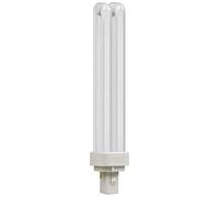Crompton Lamps CFL PLC 26W G24d-3 Double Turn D-Type 3500K White Frosted 1716lm 2-Pin Energy Saving Push Fit Compact Fluorescent TC-D Compact-D CLD Opal Light Bulb
