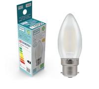 LED Filament Candle 2.2W (25W eqv.) B22d 4000K Opal Crompton