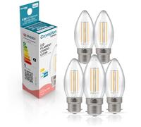 LED Filament Candle 4.2W (40W eqv.) B22d Clear 2700K Crompton