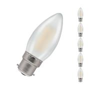 LED Filament Candle 4.2W (40W eqv.) B22d 2700K Opal Crompton