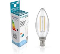 LED Filament Candle 2.5W (25W eqv.) E14 Clear 4000K Dimmable Crompton