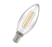 Crompton Lamps LED Candle 4.2W SES-E14 Dimmable Filament (40W Equivalent) 4000K Cool White Clear 470lm SES Small Screw E14 Light Bulb
