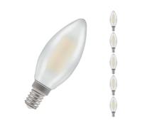 LED Filament Candle 5W (40W eqv.) E14 4000K Opal Dimmable Crompton