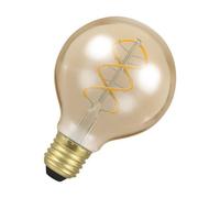 Crompton Lamps Filament Globe Led Light Bulb Es-E27, 4.9W, 35W Eqv, Extra Warm White 2200K, Antique Bronze, Dimmable, 3-Pack