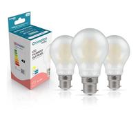 Crompton Lamps Filament GLS LED Light Bulb BC-B22d | 10.5W = 100W Equivalent | Warm White 2700K | Energy Efficient | Bayonet Lightbulb | Long Life 15,000-Hrs | Pearl Glass