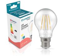 Crompton Lamps Filament GLS LED Light Bulb BC-B22d | 11W = 100W Equivalent | Cool White 4000K | Energy Efficient | Bayonet Lightbulb | Long Life 15,000-Hrs | Clear Glass | Dimmable