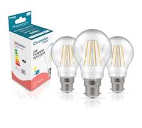 Crompton Lamps Filament GLS LED Light Bulb BC-B22d | 11W = 100W Equivalent | Warm White 2700K | Energy Efficient | Bayonet Lightbulb | Long Life 15,000-Hrs | Clear Glass | Dimmable