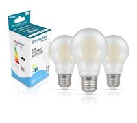 Crompton Lamps Filament GLS LED Light Bulb ES-E27 | 11W = 100W Equivalent | Warm White 2700K | Energy Efficient | Edison Screw Lightbulb | Long Life 15,000-Hrs | Pearl Glass | Dimmable | 3-Pack