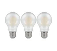 Crompton Lamps Filament GLS LED Light Bulb ES-E27 | 4.2W = 40W Incandescent | Warm White 2700K | Energy Efficient | Edison Screw Lightbulb | Long Life 10,000-Hrs | Pearl Glass | Dimmable | 10-Pack