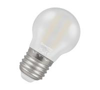 Crompton Lamps Filament Golfball LED Light Bulb ES-E27 | 2.2W = 25W Incandescent | Warm White 2700K | Energy Efficient | Edison Screw Lightbulb | Long Life 15,000-Hrs | Pearl Glass | Dimmable