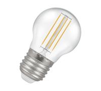 Crompton Lamps Filament Golfball LED Light Bulb ES-E27 | 4.2W = 40W Incandescent | Warm White 2700K | Energy Efficient | Edison Screw Lightbulb | Long Life 10,000-Hrs | Clear Glass | Dimmable | 3-Pack