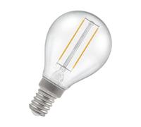 Crompton Lamps Filament Golfball LED Light Bulb SES-E14 | 2.2W = 25W Equivalent | Warm White 2700K | Energy Efficient | Small Screw Lightbulb | Long Life 15,000-Hrs | Clear Glass