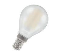 Crompton Lamps Filament Golfball LED Light Bulb SES-E14 | 4.2W = 40W Equivalent | Warm White 2700K | Energy Efficient | Small Screw Lightbulb | Long Life 10,000-Hrs | Pearl Glass | Dimmable