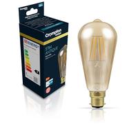 Crompton Lamps Filament ST64 LED Light Bulb BC-B22d | 4.5W = 35W Equivalent | Extra Warm White 2200K | Energy Efficient | Bayonet Lightbulb | Antique Bronze Glass | Dimmable | 10-Pack