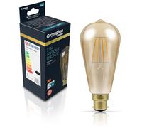 Crompton Lamps Filament ST64 LED Light Bulb BC-B22d | 7W = 50W Equivalent | Extra Warm White 2200K | Energy Efficient | Bayonet Lightbulb | Long Life 10,000-Hrs | Antique Bronze Glass | Dimmable