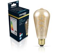 Crompton Lamps Filament ST64 LED Light Bulb ES-E27 | 4.9W = 35W Equivalent | Extra Warm White 2200K | Energy Efficient | Edison Screw Lightbulb | Long Life 15,000-Hrs | Antique Bronze Glass | Dimmable
