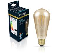 Crompton Lamps LED Squirrel Cage ST64 7W ES-E27 Dimmable Filament (50W Equivalent) 2200K Extra Warm White Antique Bronze 725lm ES Screw E27 Vintage Edison Light Bulb