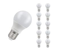 Crompton Lamps GLS LED Light Bulb ES-E27 | 9.5W = 75W Equivalent | Daylight 6500K | Energy Efficient | Edison Screw Lightbulb | Long Life 15,000-Hrs | Dimmable | 10-Pack