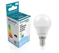 Crompton Lamps Golfball LED E14 Bulb | 4.2W = 40W Equivalent | Cool White 4000K | Energy Efficient | Small Screw Lightbulb | Long Life 25,000-Hrs | Bulbs for Lamps | 3-Pack