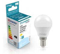 Crompton Lamps Golfball LED E14 Bulb | 4.2W = 40W Equivalent | Warm White 2700K | Energy Efficient | Small Screw Lightbulb | Long Life 25,000-Hrs | Bulbs for Lamps
