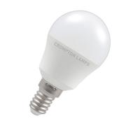 Crompton Lamps Golfball Led E14 Bulb, 5W, 40W Eqv, Daylight 6500K, 15,000-Hrs, Dimmable Bulbs For Lamps, 3-Pack
