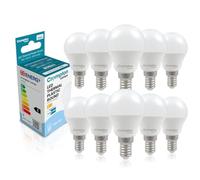 Crompton Lamps Golfball LED E14 Bulb | 6.5W = 60W Equivalent | Daylight 6500K | Energy Efficient | Small Screw Lightbulb | Long Life 15,000-Hrs | Dimmable Bulbs for Lamps | 10-Pack