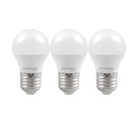 Crompton Lamps Golfball LED E27 Bulb | 4.2W = 40W Equivalent | Daylight 6500K | Energy Efficient | Edison Screw Lightbulb | Long Life 15,000-Hrs | Dimmable Bulbs for Lamps | 10-Pack