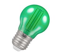 Crompton Lamps LED Golfball Bulb Green 4.5W E27, IP65 Outdoor, 15,000h