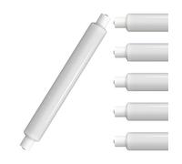 Crompton Lamps LED 221mm DET Tubular 3.5W SCC-S15 (5 Pack) (30W Equivalent) 2700K Warm White Opal 300lm Double-Ended Striplight Mirror-Light Picture-Light Multipack Light Bulbs