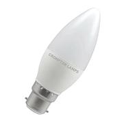 Crompton Lamps LED Candle 5.5W B22 Cool White Opal (40W Eqv)