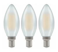 Crompton LED Candle Filament Dimmable Pearl 5W 2700K SES-E14