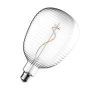 Crompton Lamps LED Decorative E27 Screw Bulb, 140mm x 200mm Globe Screw Filament, 4.5W 1800K Extra Warm White 300lm 28W Eqv, Clear Glass Lightbulb, Hanging Lights, Pendant Light, Extra Large Bulbs