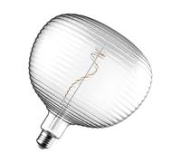 Crompton Lamps LED Decorative E27 Screw Bulb, 200mm x 220mm Globe Spiral Filament, 4.5W 1800K Extra Warm White 300lm 28W Eqv, Clear Glass Lightbulb, Hanging Lights, Pendant Light, Extra Large Bulbs