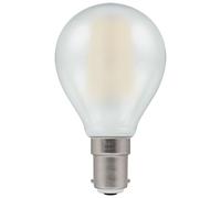 Crompton Lamps - LED Filament Round Dimmable 5W SBC-B15d Pearl Filament (40W Equivalent) 2700K Warm White 470lm - 1 bulb