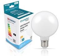 Crompton Lamps LED Filament Globe G95 Opal 7W Dimmable 2700K ES CROM12677