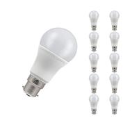 Crompton Lamps LED GLS 11W BC-B22d (75W Equivalent) 2700K Warm White Opal 1055lm BC Bayonet B22 A60 Frosted Thermal Plastic Light Bulb