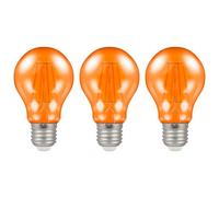 Crompton Lamps Led Gls 4.5W E27 Harlequin Ip65 Orange Translucent (3 Pack)