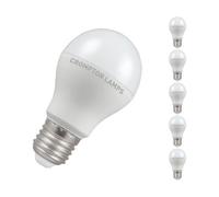 Crompton Lamps Led Gls 8.5W E27 Dimmable (5 Pack) Cool White Opal (60W Eqv)