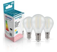 Crompton Lamps Led Golfball 2.2W B15 Filament (3 Pack) Pearl Warm White (25W Eqv) (3 Pack)