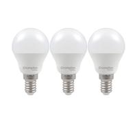 Crompton Lamps Led Golfball 2.2W E14 (3 Pack) Warm White Opal (25W Eqv) (3 Pack)