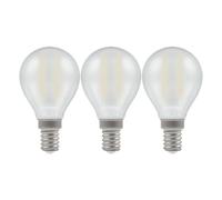 Crompton Lamps Led Golfball 2.2W E14 Filament (3 Pack) Pearl Warm White (25W Eqv) (3 Pack)