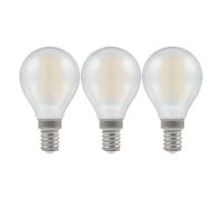 Crompton Lamps Led Golfball 4.2W E14 Filament (3 Pack) Pearl Warm White (40W Eqv) (3 Pack)