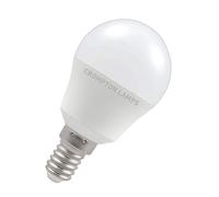 Crompton Lamps LED Golfball 5.5W SES-E14 (40W Equivalent) 4000K Cool White Opal 470lm SES Small Screw E14 Round Frosted Light Bulb