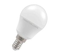 Crompton Lamps LED Golfball 5.5W SES-E14 (40W Equivalent) 6500K Daylight Opal 470lm SES Small Screw E14 Round Frosted Light Bulb