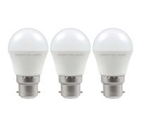 Crompton Lamps Led Golfball 5W B22 Dimmable Daylight Opal (40W Eqv) (3 Pack)