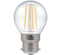 Crompton LED Round Filament Dimmable Clear 5W 2700K BC-B22d - CROM7215