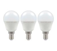 Crompton Lamps LED Golfball 5W E14 Dimmable Warm White Opal (3 Pack)